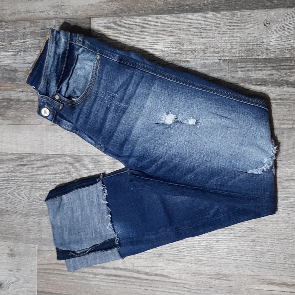 KanCan Rolled Cuff Cropped Skinny jeans